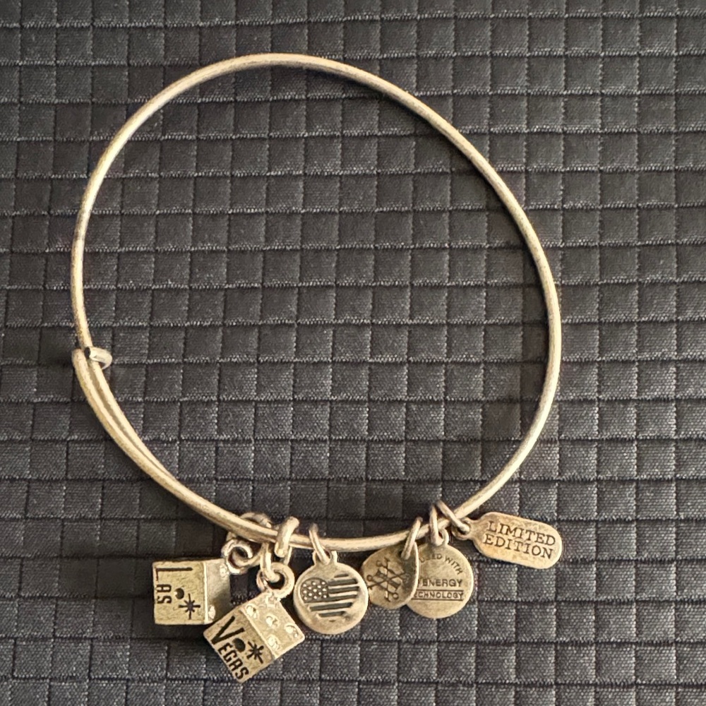 Alex and Ani Gold Charm Bangle Bracelet